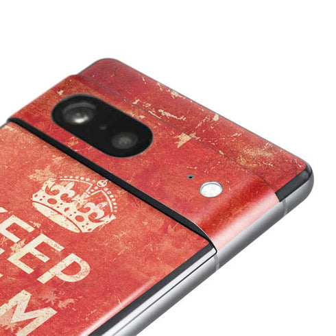 Keep Calm and Carry On Distressed Pixel Skins